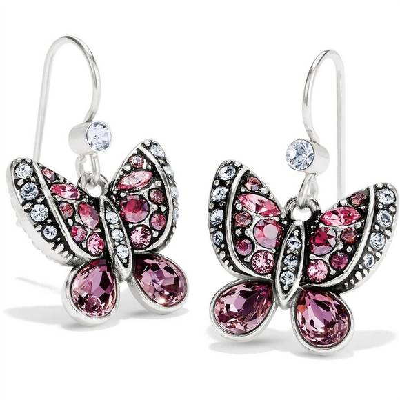 BRIGHTON Jewelry - NEW BRIGHTON butterfly trust your journey earrings in silver